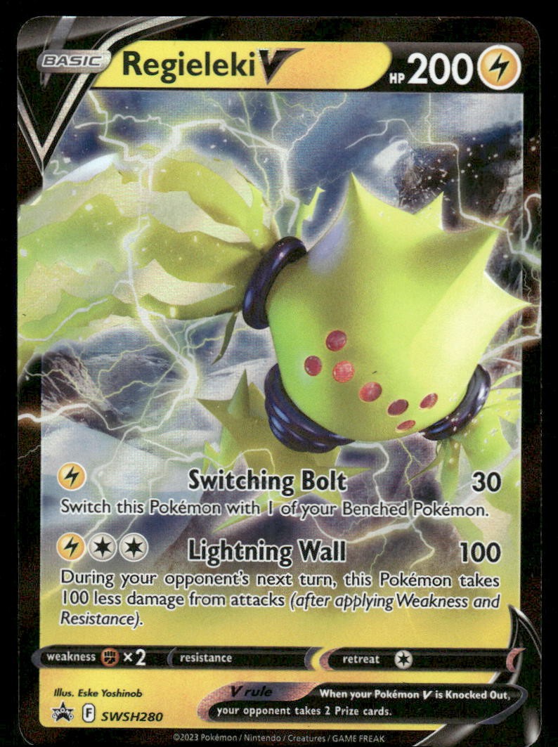 Pokemon Cards Regieleki V SWSH280 SWSH Black Star Promo NM *20