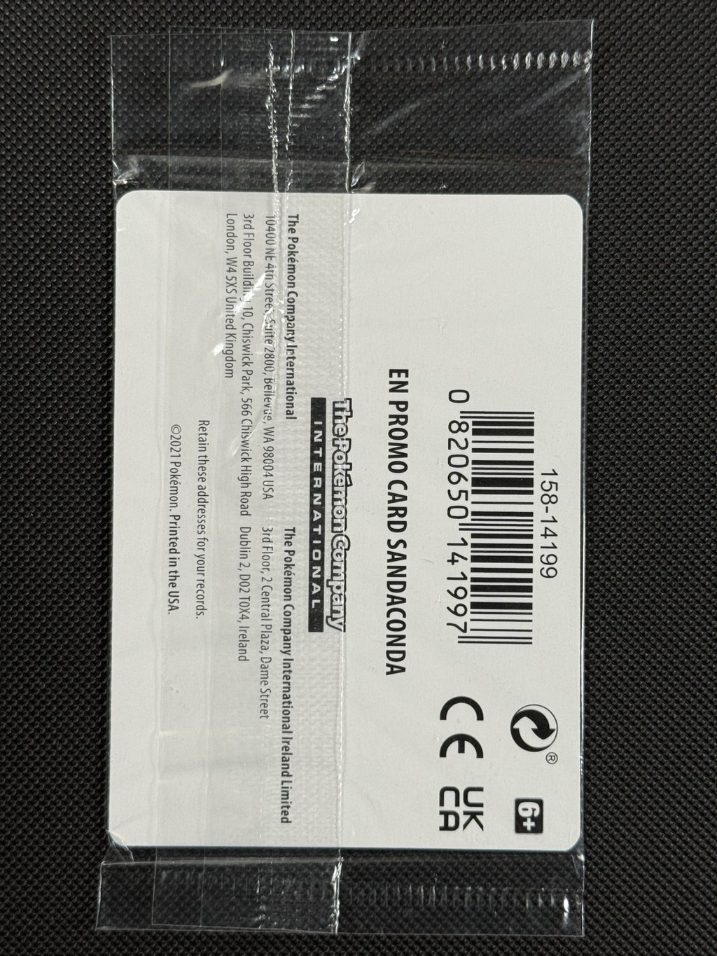 Sandaconda 082/163 GAMESTOP Exclusive Pokémon Card Holo Promo Sealed1