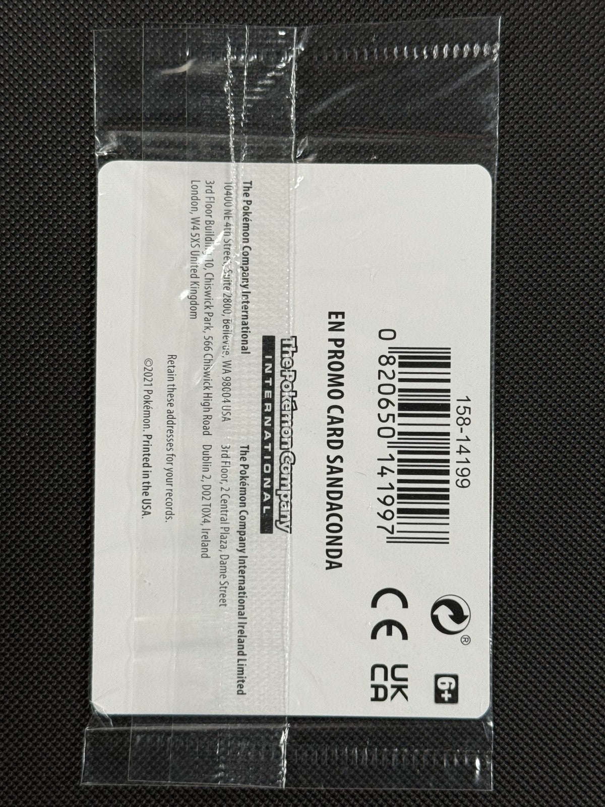 Sandaconda 082/163 GAMESTOP Exclusive Pokémon Card Holo Promo Sealed1