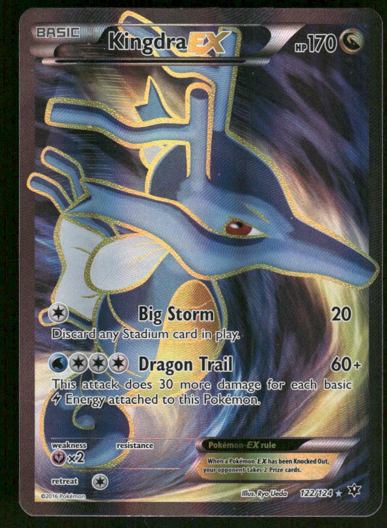 Pokemon Cards Kingdra EX 122/124 Fates Collide Rare Ultra LP0