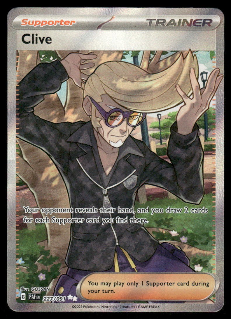 Pokemon Cards Clive 227/091 Paldean Fates Ultra Rare NM0