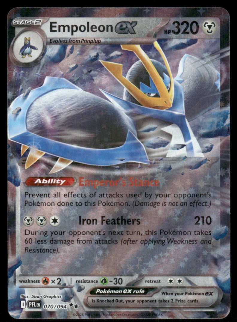 Pokemon Cards Empoleon ex 070/094 Phantasmal Flames Double Rare NM *10