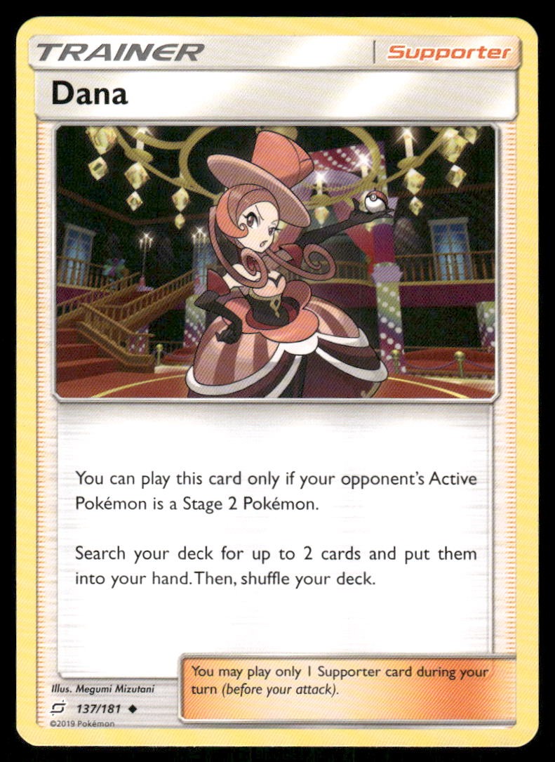 Pokemon Cards Dana 137/181 Team Up Sun & Moon Uncommon NM0