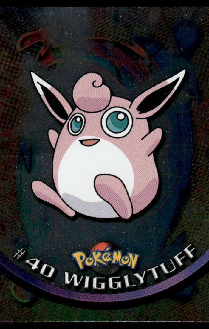 Pokemon Cards Wigglytuff #40 HOLO Topps Trading Cards Series 1 LP0
