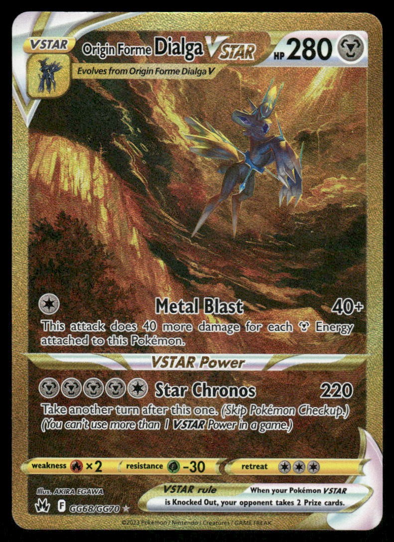 Pokemon Cards Origin Forme Dialga VSTAR GG68/GG70 Crown Zenith NM *20