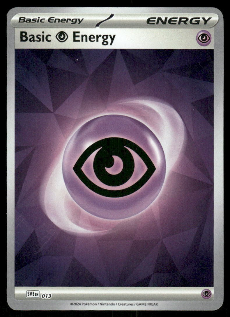 Pokemon Cards Basic Psychic Energy 013 Scarlet & Violet HOLO Energies NM0