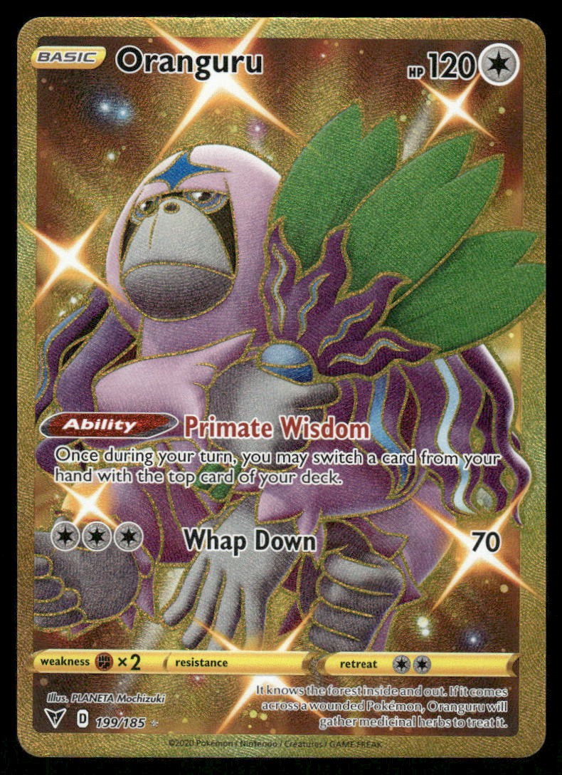 Pokemon Cards Oranguru 199/185 Vivid Voltage Secret Rare NM0