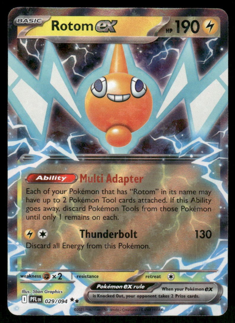 Pokemon Cards Rotom ex 029/094 Phantasmal Flames Double Rare NM *20