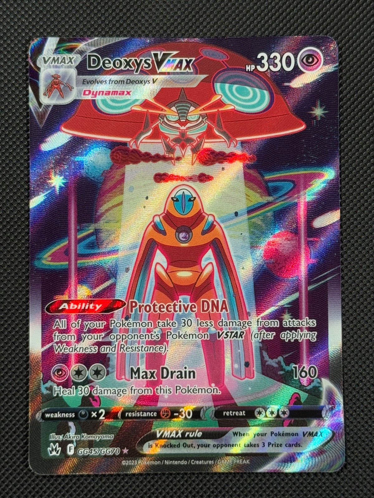Deoxys VMAX GG45/GG70 Pokémon Card SWSH Crown Zenith Holo Rare0
