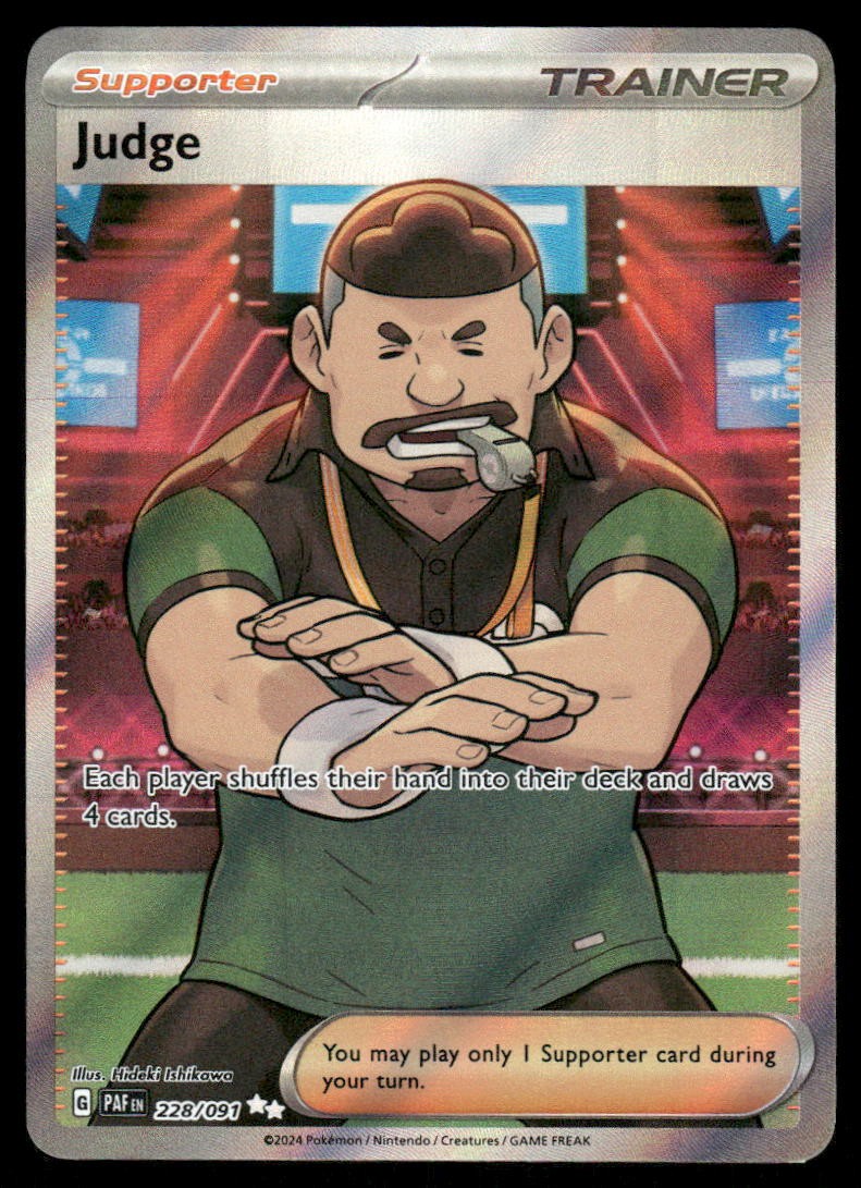 Pokemon Cards Judge 228/091 Paldean Fates Ultra Rare NM0