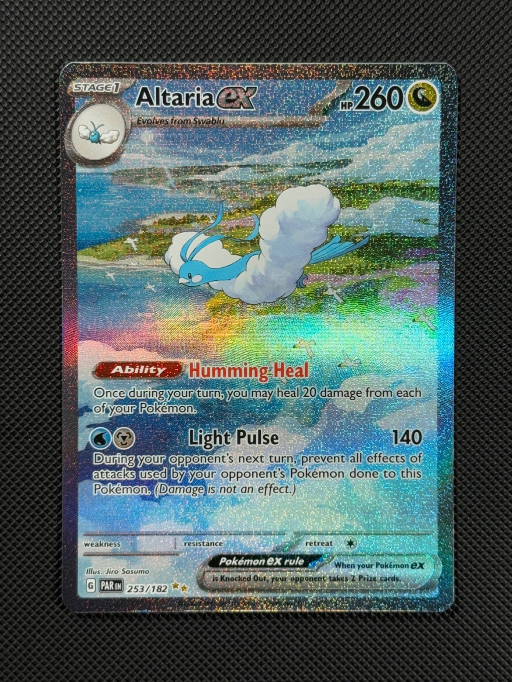 Pokémon Cards Altaria ex 253/182 Paradox Rift Scarlet & Violet SIR Holo Rare1