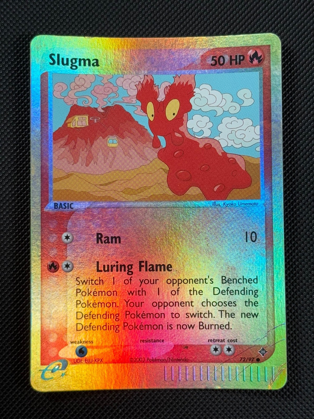 Slugma 72/97 REVERSE HOLO Pokémon Card EX Dragon Holo Common0