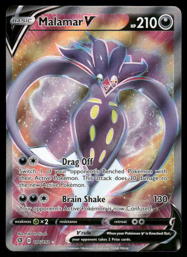 Pokemon Cards Malamar V 186/192 Rebel Clash Rare Ultra NM0