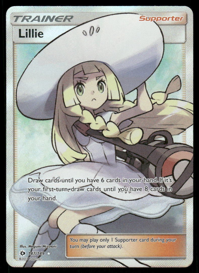 Pokemon Cards Lillie 147/149 Sun & Moon Rare Ultra NM0