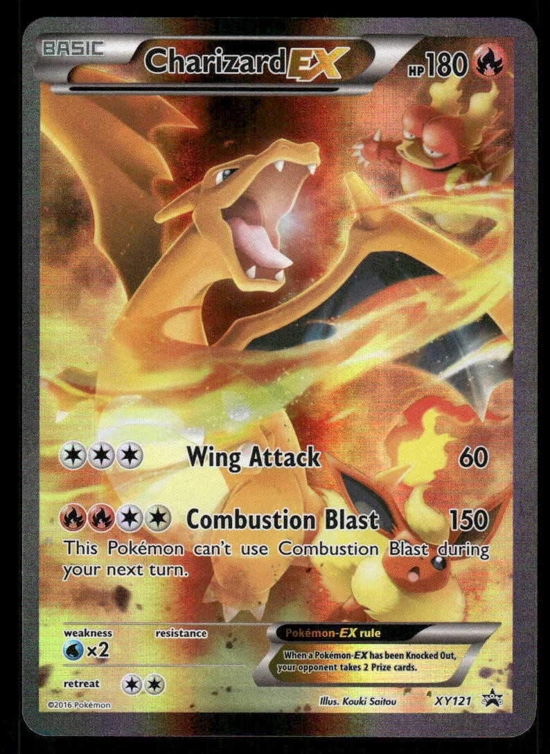 Pokemon Cards Charizard EX XY121 XY Black Star Promos Promo NM0