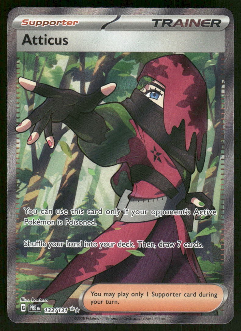 Pokemon Cards Atticus 133/131 Prismatic Evolutions Ultra Rare NM0
