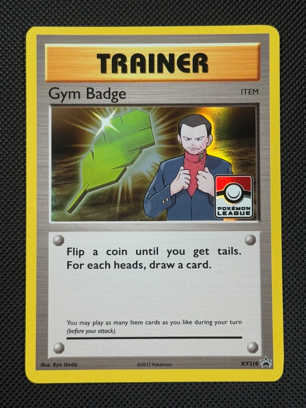 Gym Badge XY210 HOLO Pokémon Card XY Black Star Promo Holo Rare Giovanni0