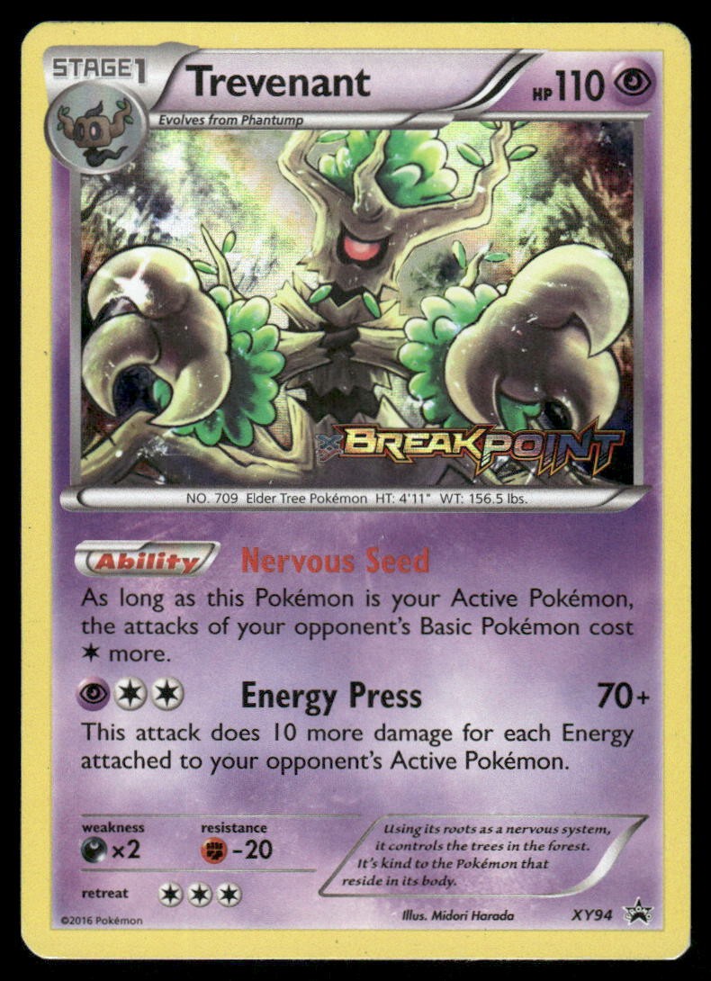 Pokemon Cards Trevenant XY94 XY Black Star Promos Promo LP0