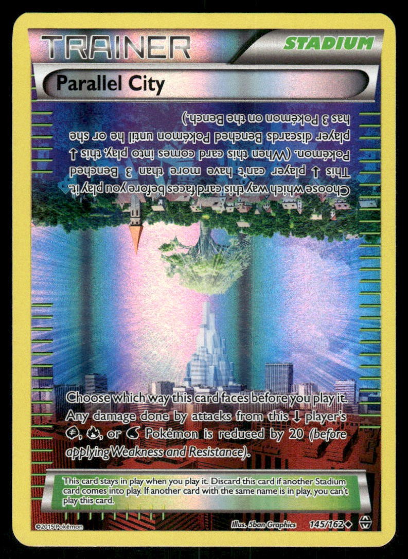 Pokemon Cards Parallel City 145/162 Reverse Holo BREAKthrough XY NM0