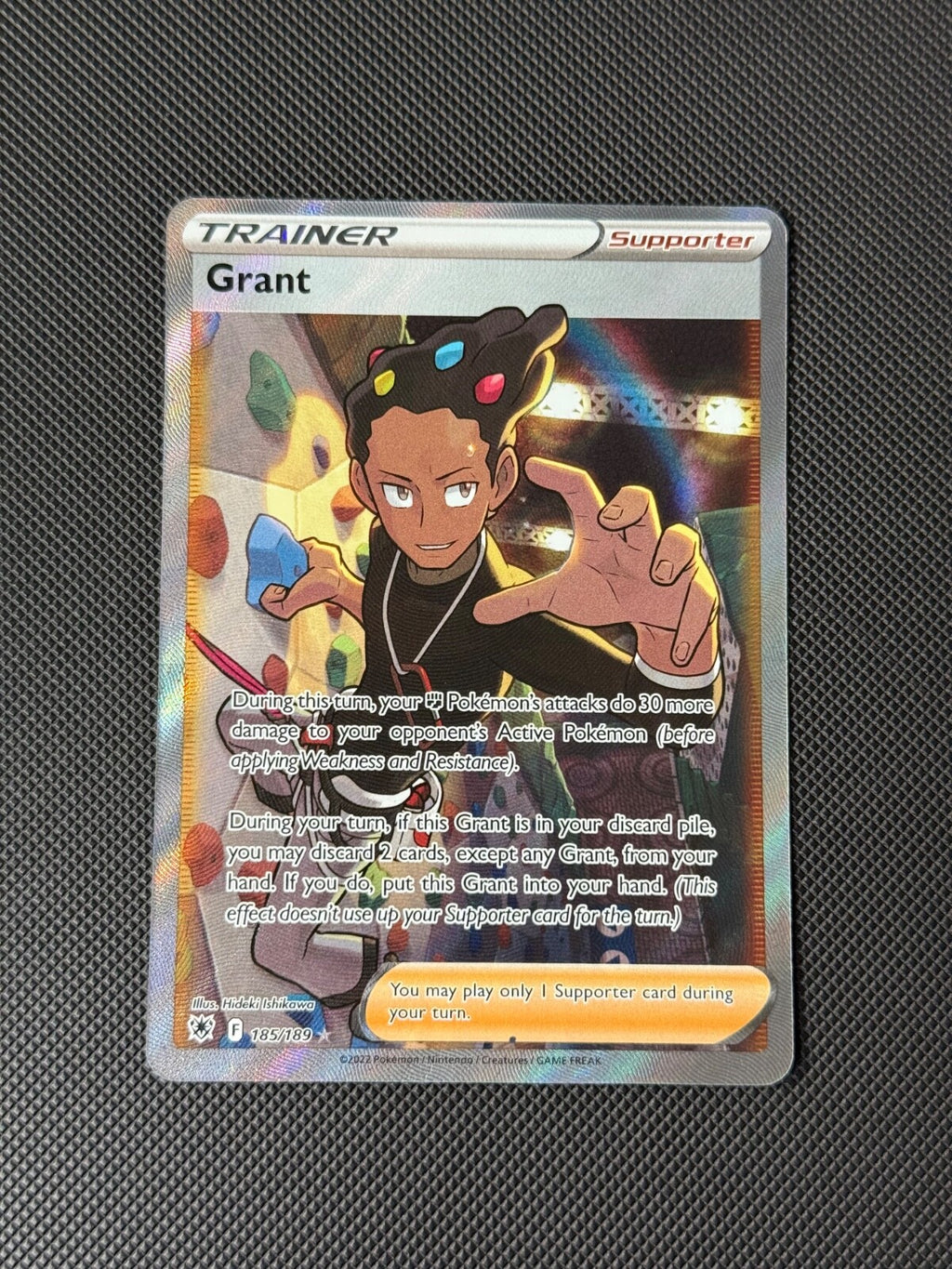 Grant Pokemon 185/189 Full Art Trainer Pokémon Card Astral Radiance NM0