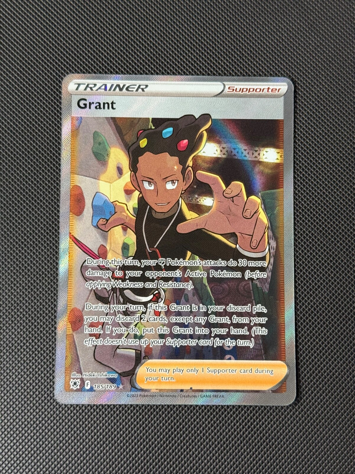 Grant Pokemon 185/189 Full Art Trainer Pokémon Card Astral Radiance NM0