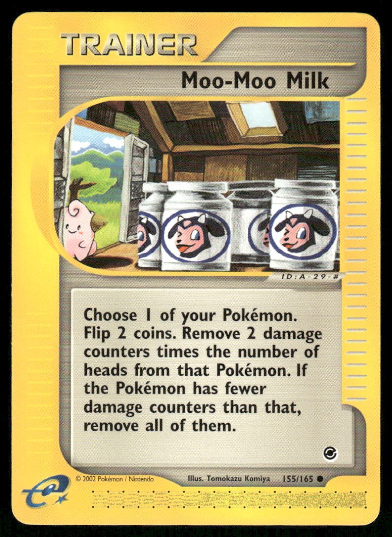 Pokemon Cards MooMoo Milk 155/165 Expedition Base Set Common NM0
