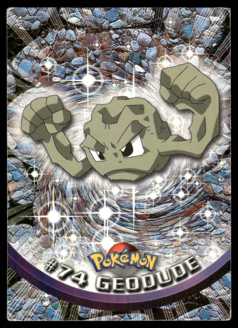 Pokemon Cards Geodude #74 Topps Trading Cards Series 1 LP *10