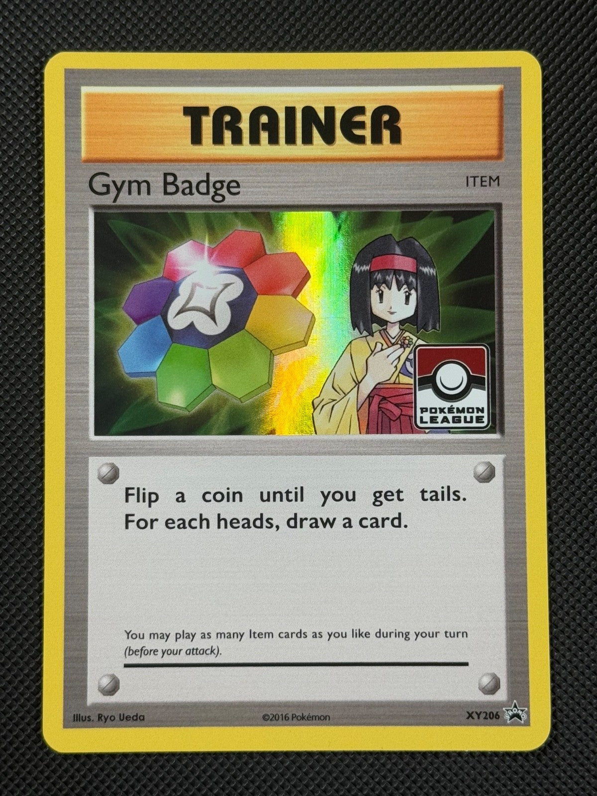 Gym Badge XY206 HOLO Pokémon Card XY Black Star Promo Holo Rare Erika0