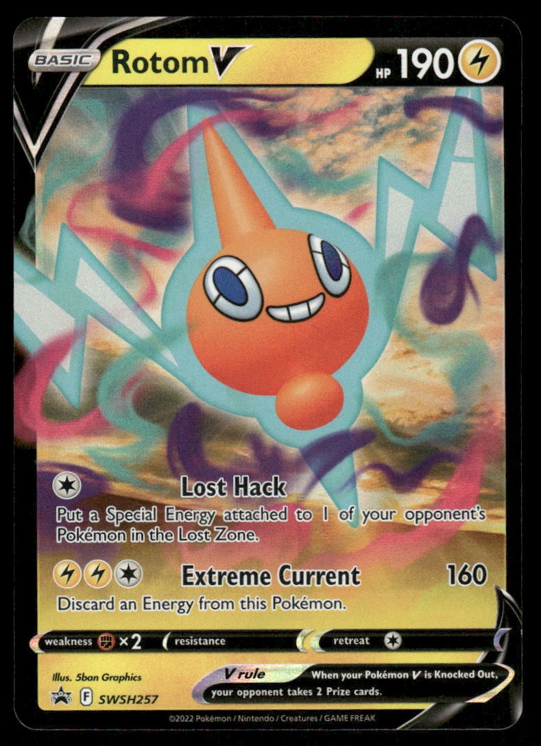 Pokemon Cards Rotom V SWSH257 SWSH Black Star Promo NM0