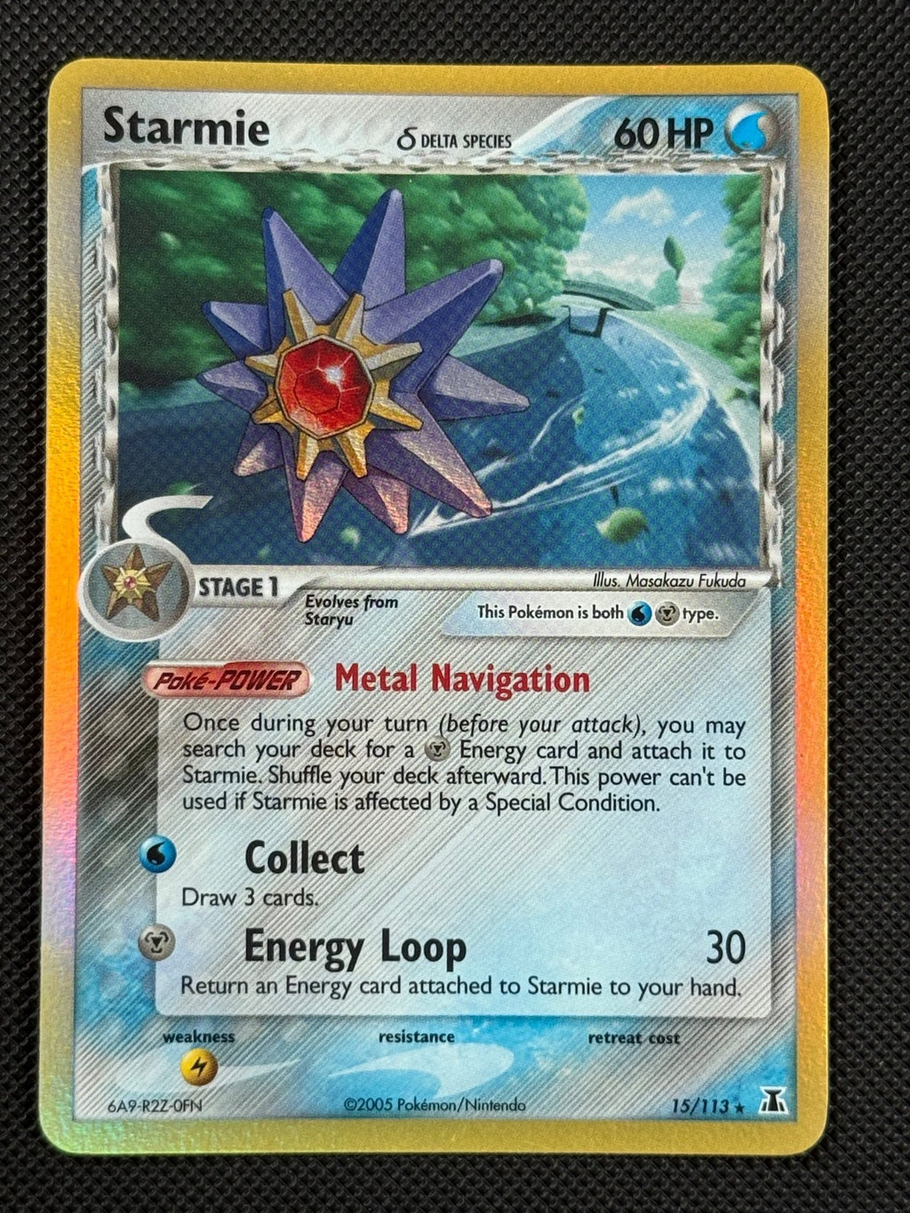 Starmie 15/113 HOLO Pokémon Card EX Delta Species Rare0