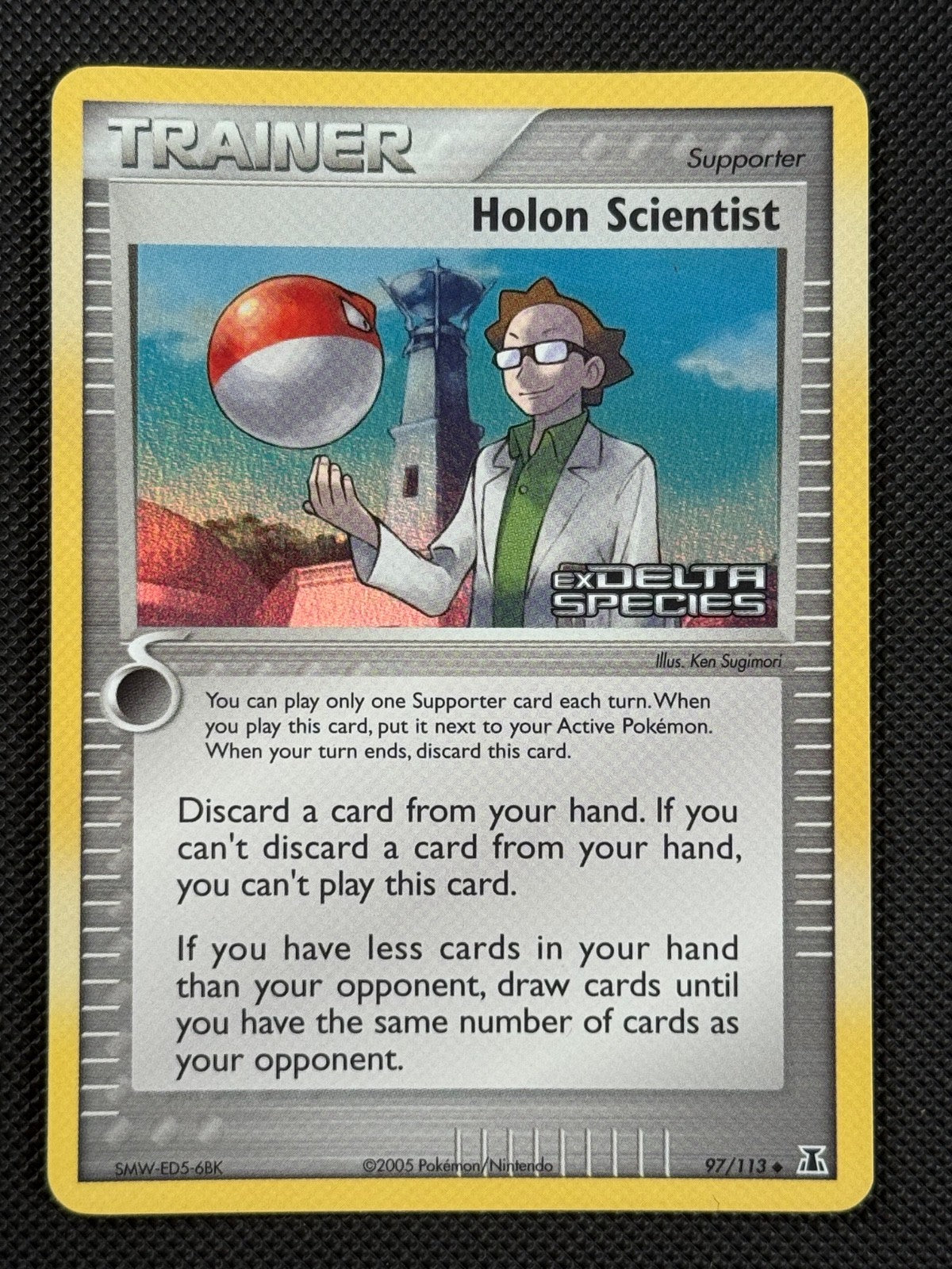 Holon Scientist 97/113 STAMPED Pokémon Card EX Delta Species Reverse Holo 0