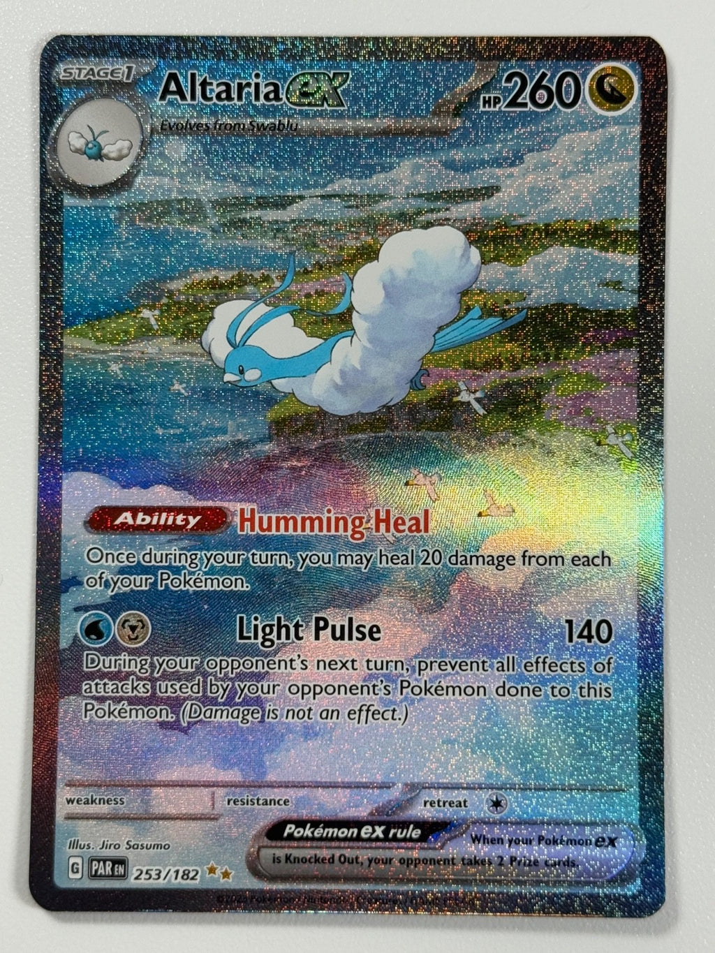 Pokémon Cards Altaria ex 253/182 Paradox Rift Scarlet & Violet SIR Holo Rare0