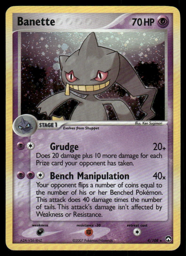 Pokemon Cards Banette 4/108 Power Keepers Holo Rare LP0