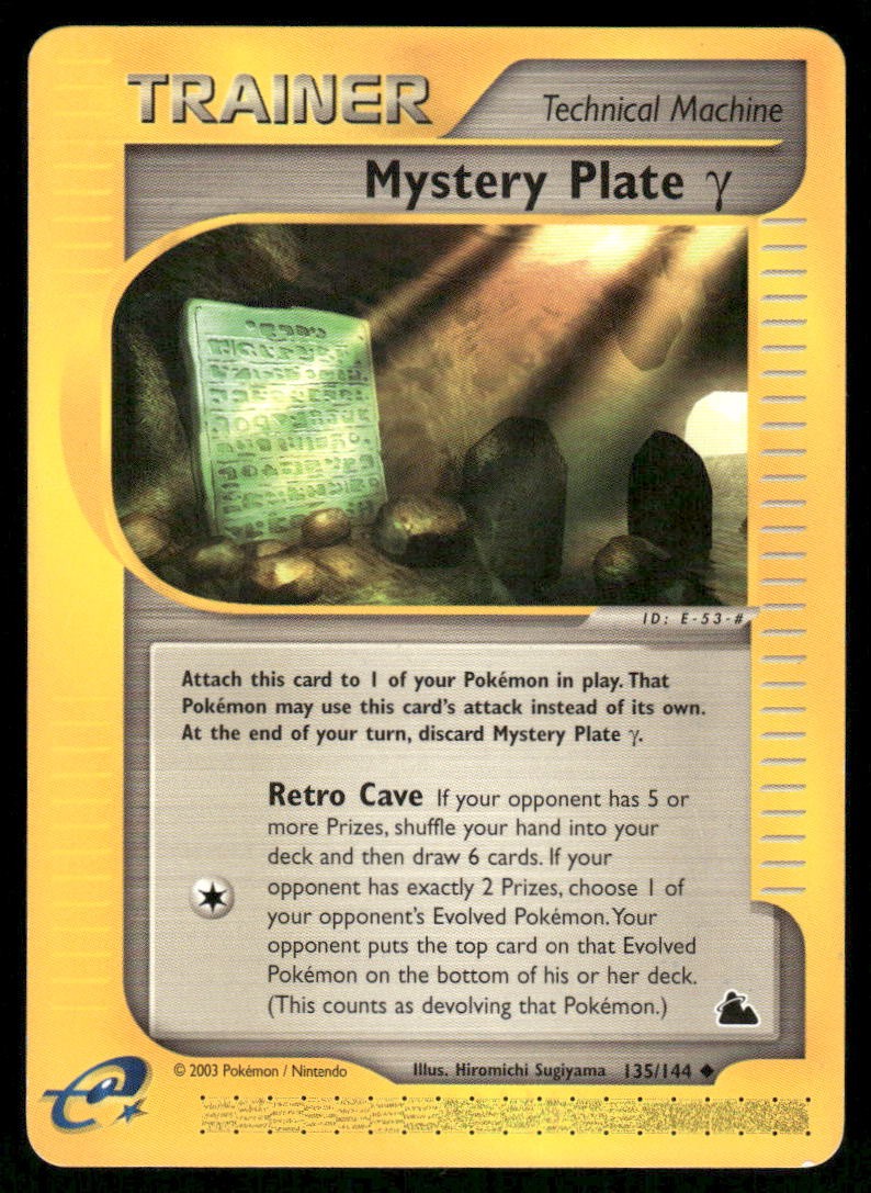 Pokemon Cards Mystery Plate γ 135/144 Skyridge WOTC Uncommon NM0