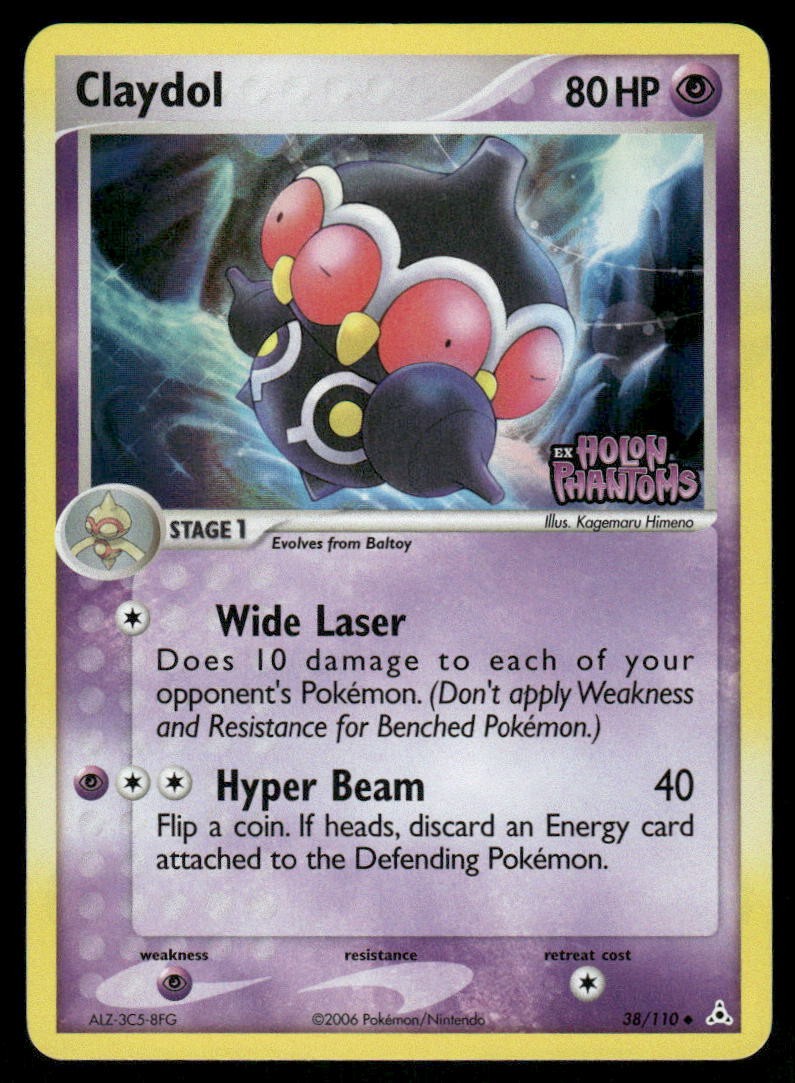 Pokemon Cards Claydol 38/110 Holon Phantoms STAMPED Uncommon NM0