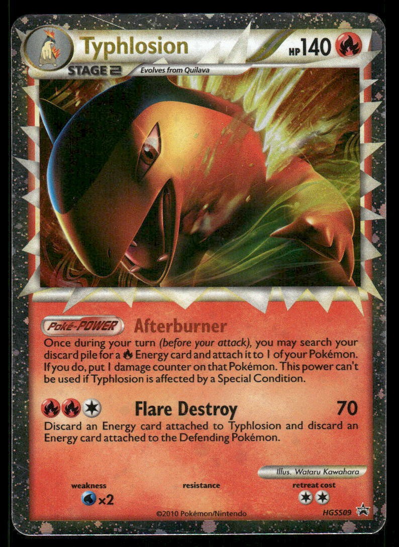 Pokemon Cards Typhlosion HGSS09 HGSS Black Star Promos Promo NM0