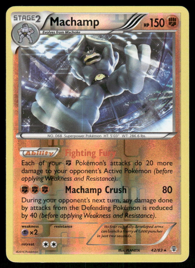 Pokemon Cards Machamp 42/83 Reverse Holo Generations NM0