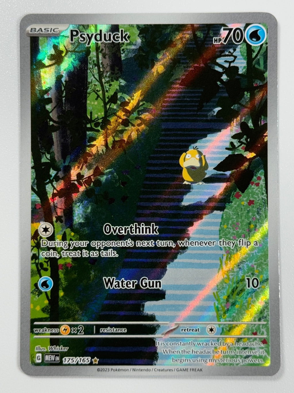 Pokémon Cards Psyduck 175/165 Pokemon 151 Scarlet & Violet IR Holo Rare0