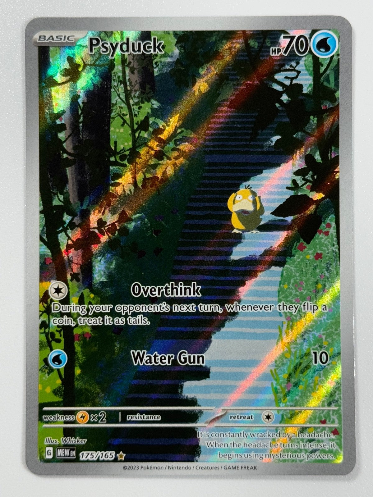 Pokémon Cards Psyduck 175/165 Pokemon 151 Scarlet & Violet IR Holo Rare0