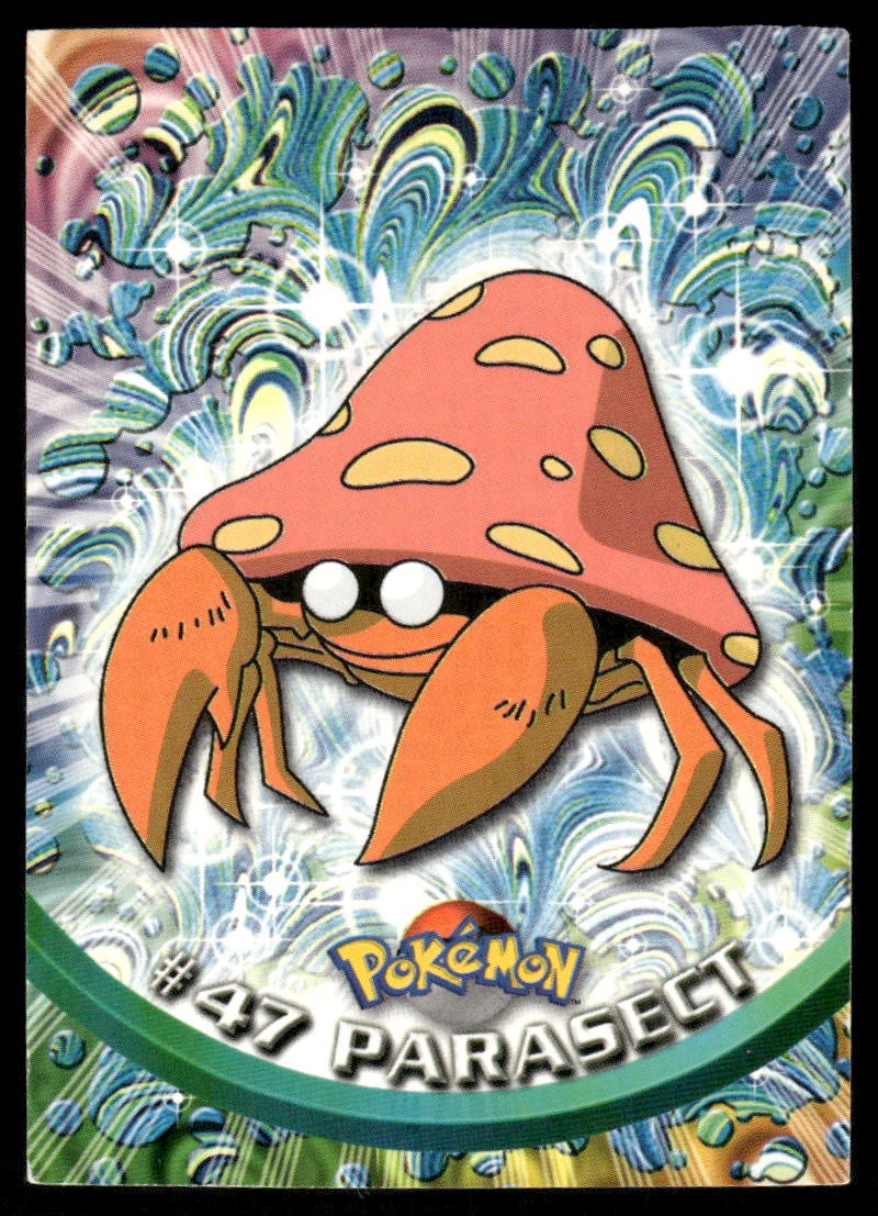 Pokemon Cards Parasect #47 Topps Trading Cards Series 1 NM *20