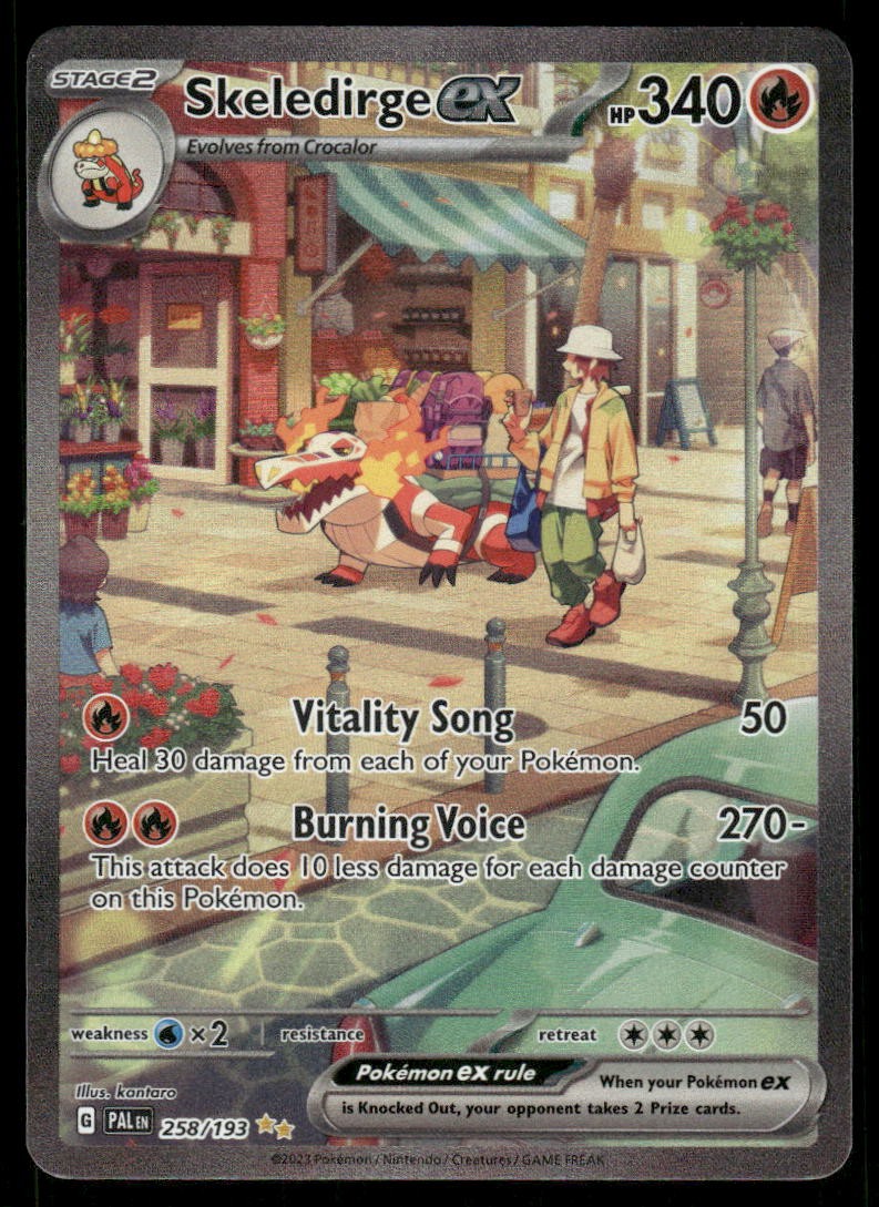 Pokemon Cards Skeledirge ex 258/193 Paldea Evolved SIR NM *10