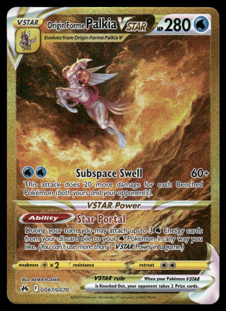 Pokemon Cards Origin Forme Palkia VSTAR GG67/GG70 Crown Zenith NM *20