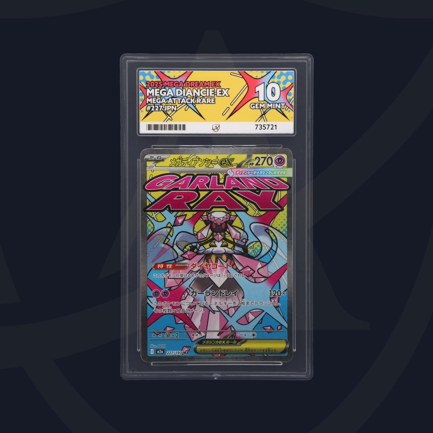 Pokemon Cards Mega Diancie ex 227/193 ACE 10 MEGA Dream ex Japanese GEM MINT0