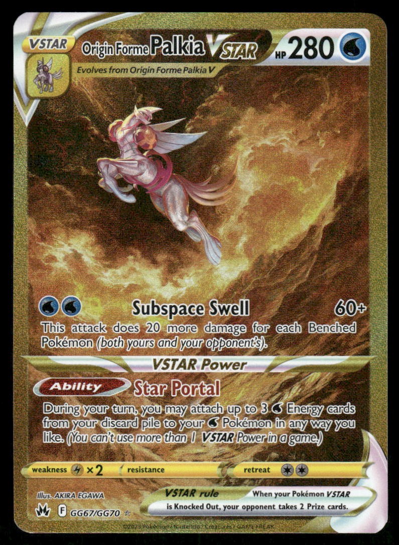 Pokemon Cards Origin Forme Palkia VSTAR GG67/GG70 Crown Zenith NM *30