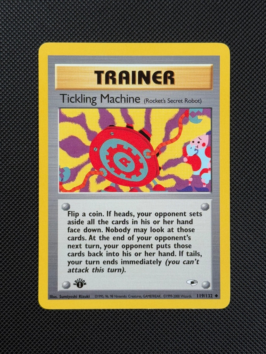 Pokémon Cards Tickling Machine 119/132 1ST EDITION Gym Heroes WOTC Uncommon1