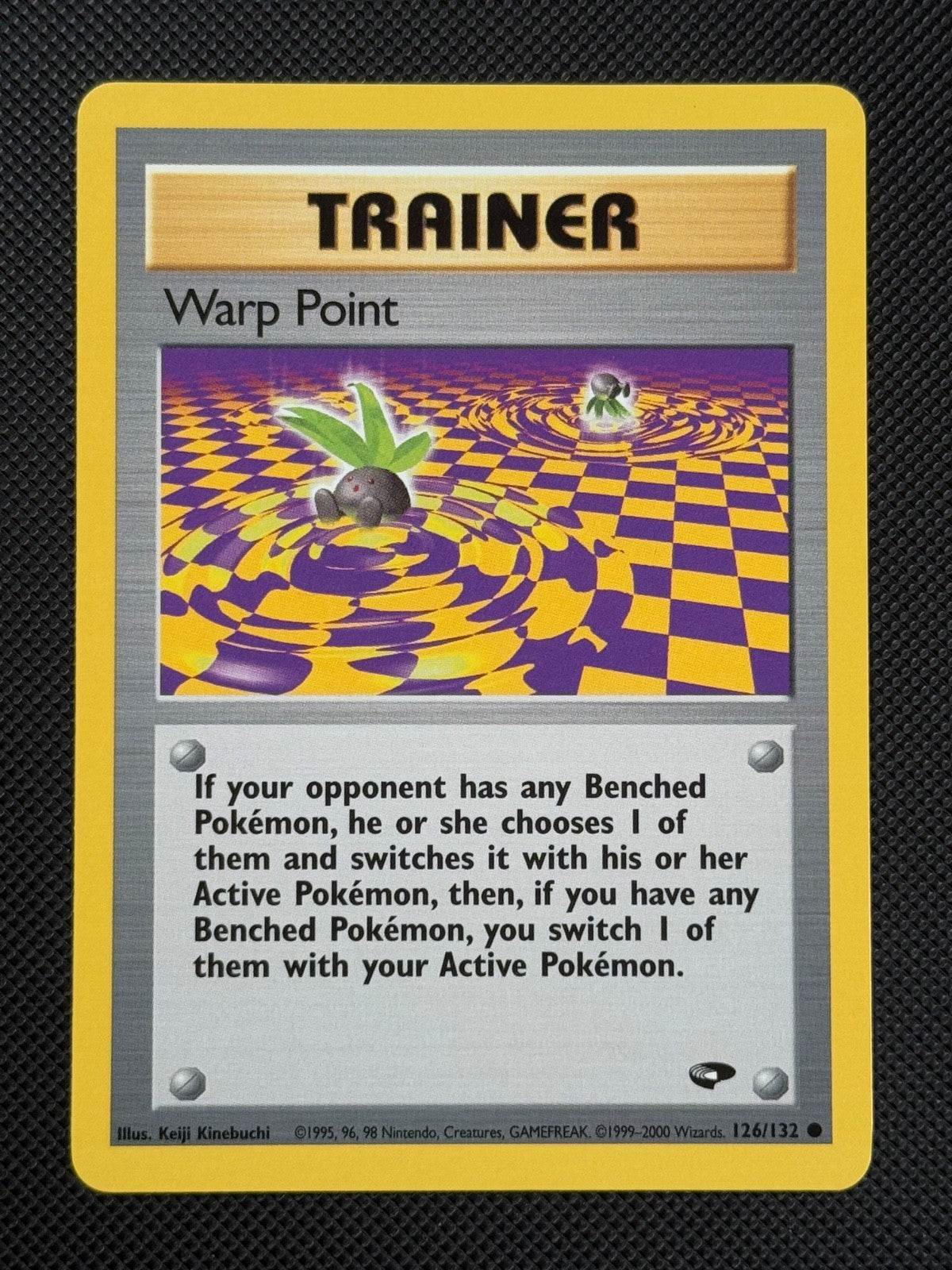Warp Point 126/132 REGULAR Pokémon Card WOTC Gym Challenge Common0