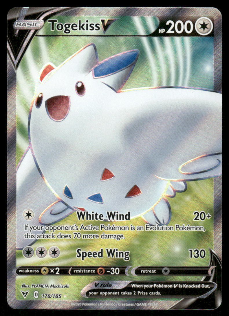 Pokemon Cards Togekiss V 178/185 Vivid Voltage Rare Ultra NM0