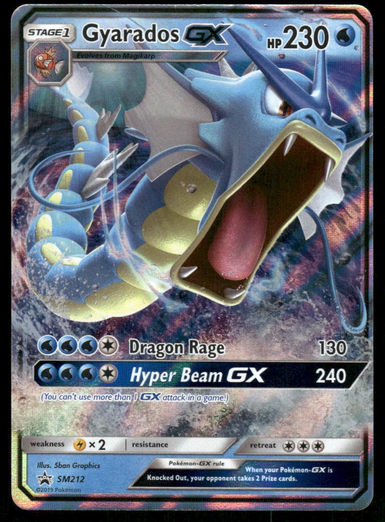 Pokemon Cards Gyarados GX SM212 SM Black Star Promos Promo NM0