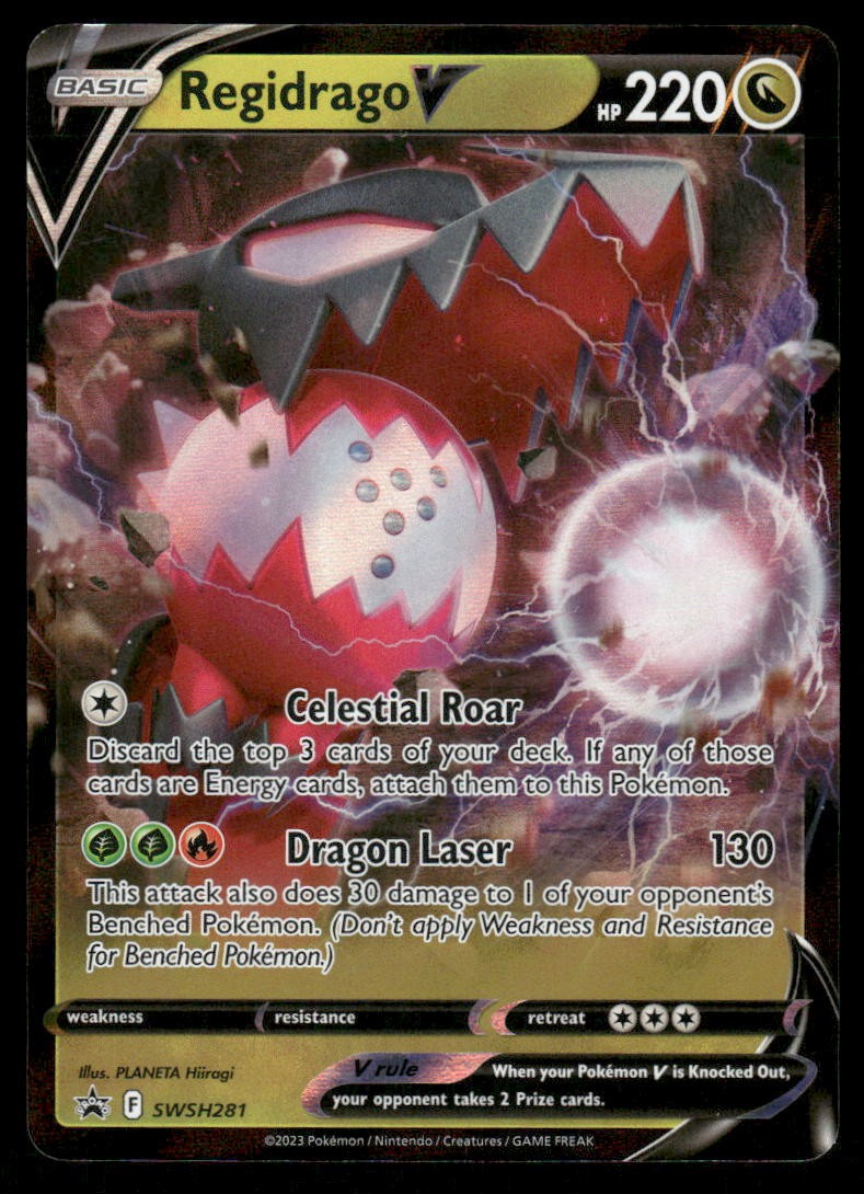 Pokemon Cards Regidrago V SWSH281 SWSH Black Star Promo NM0