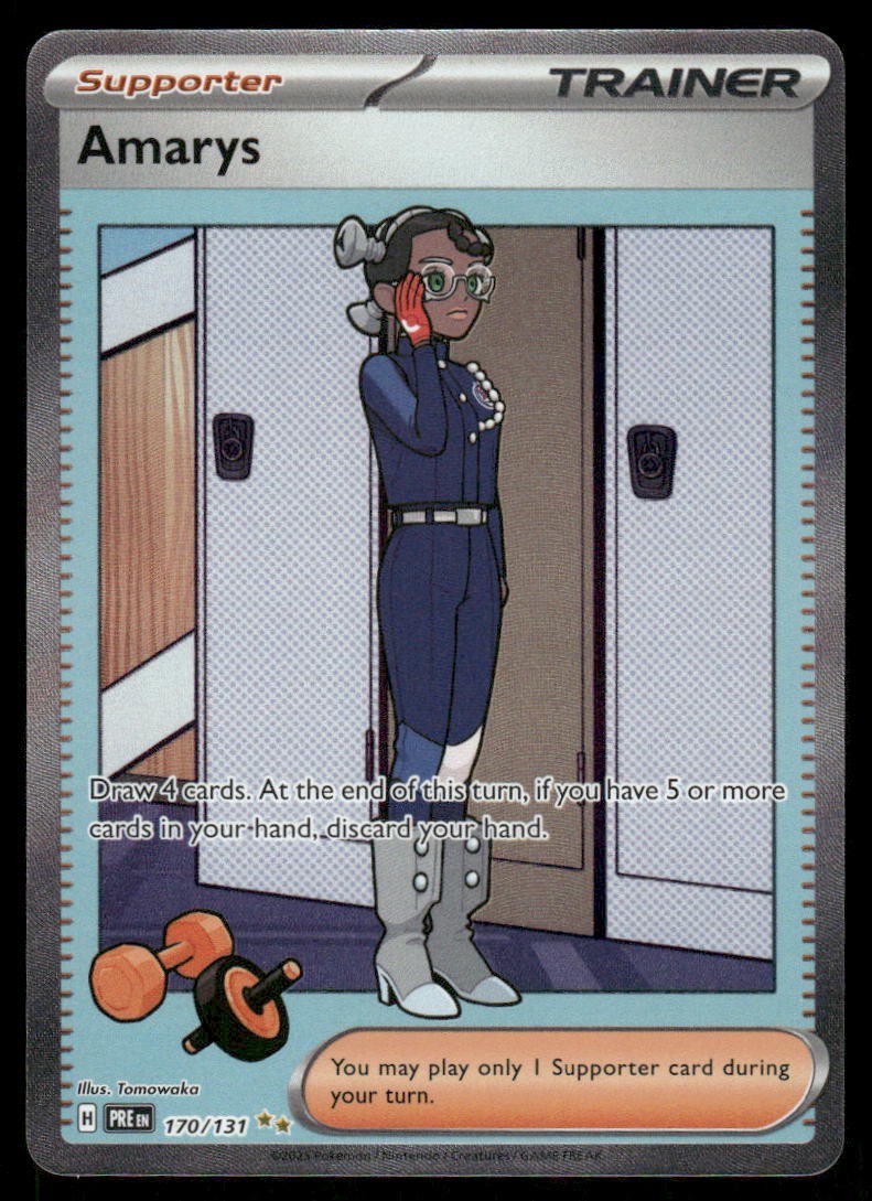 Pokemon Cards Amarys 170/131 Prismatic Evolutions Special Illustration Rare NM 20